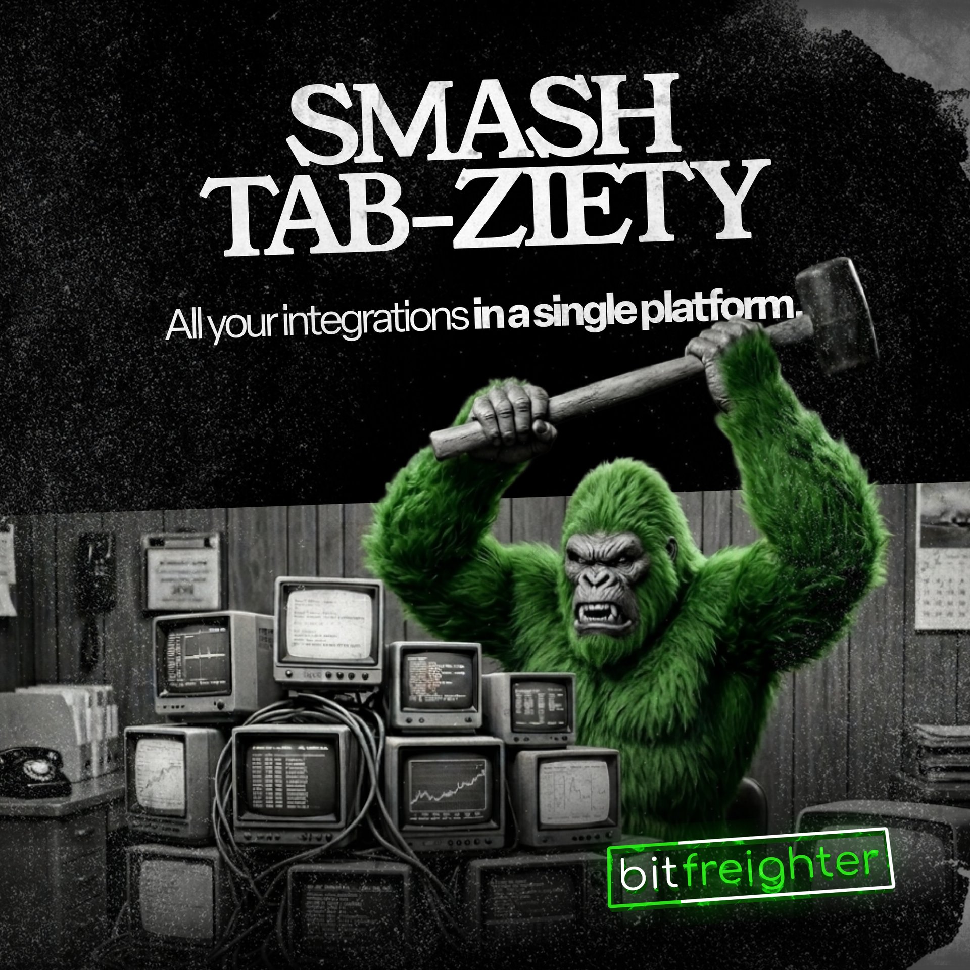 Big Freighto in situ, campaign graphic